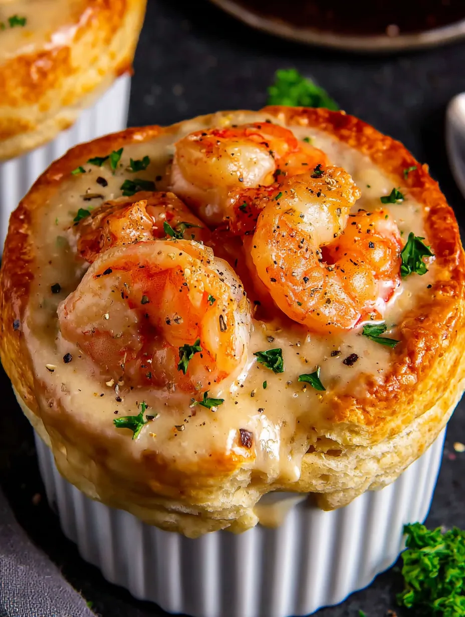 An image for the recipe: Shrimp & Lobster Cheddar Bay Biscuit Pot Pie