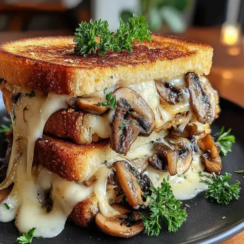 A mouthwatering Easy Swiss Mushroom Melt, perfect for any meal.