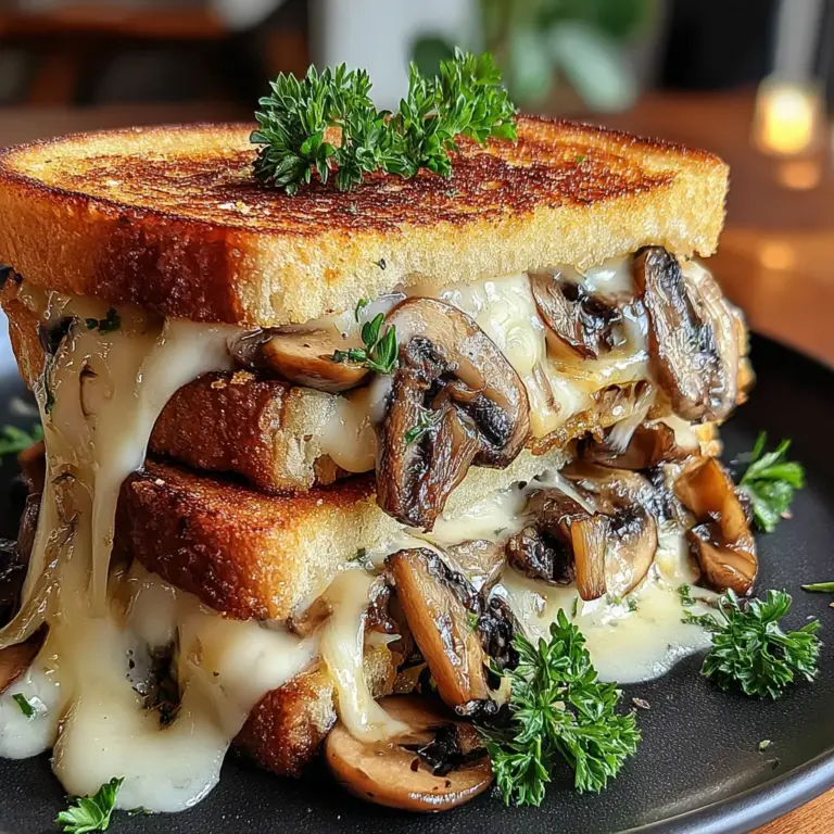 A mouthwatering Easy Swiss Mushroom Melt, perfect for any meal.