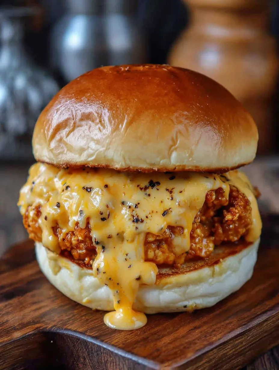 An image for the recipe: Cajun Chicken Sloppy Joes with Creamy Cheese Sauce