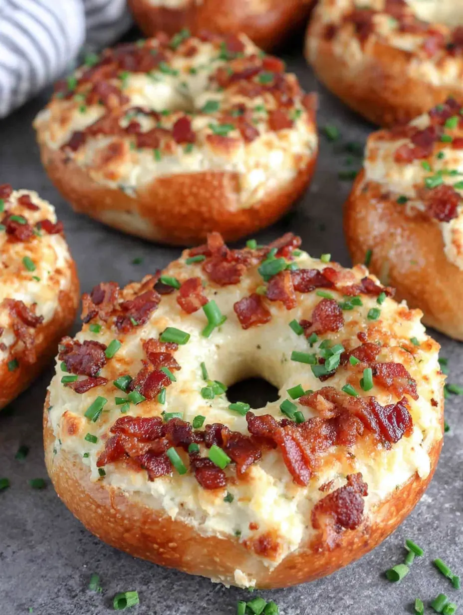 An image for the recipe: Zesty Bacon Cream Cheese Bagels: A Delicious Breakfast Delight