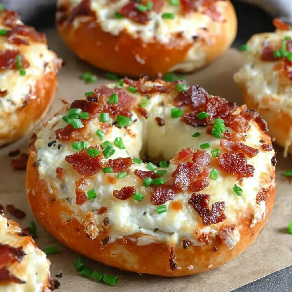 Zesty Bacon Cream Cheese Bagels