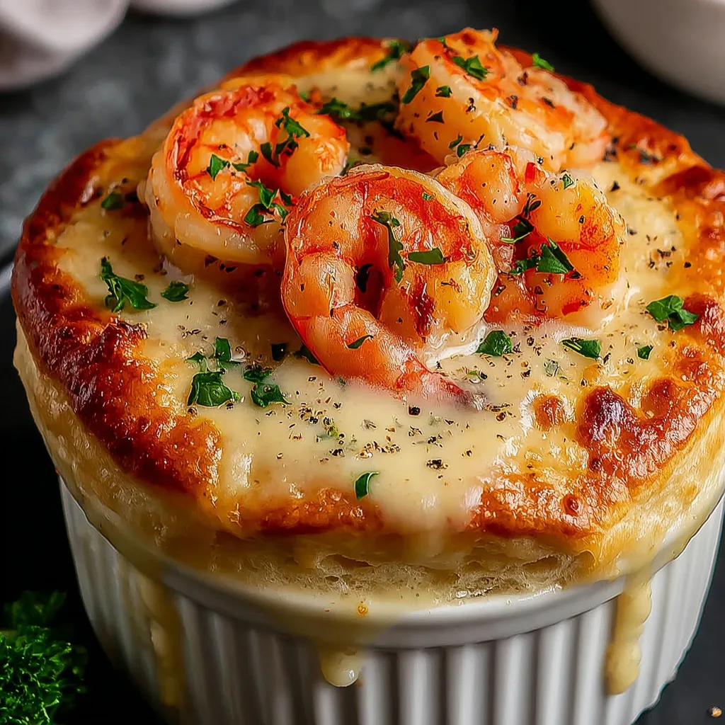 Delicious Shrimp & Lobster Cheddar Bay Biscuit Pot Pie